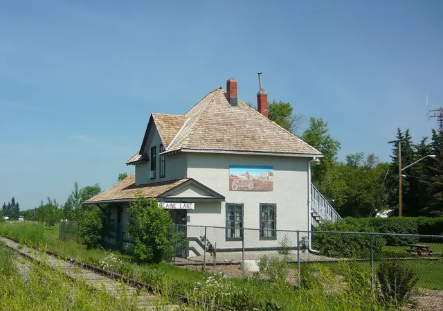 The former CNR train station, now the library